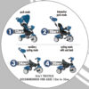 QPlay Driewieler Comfort 4 in 1 - Jongens en Meisjes - Grijs - Afbeelding 6