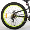 Volare Gradient Kinderfiets – Jongens – 24 inch – Zwart Groen Geel – 7 speed – Prime Collection - Afbeelding 5
