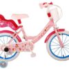Disney Princess Kinderfiets - Meisjes - 16 inch - Roze/Blauw - Twee Handremmen