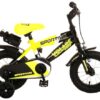 Volare Sportivo Kinderfiets - Jongens - 12 inch - Neon Geel/Zwart - 95% afgemonteerd