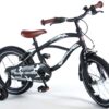 Volare Black Cruiser Kinderfiets - Jongens - 16 inch - Zwart - Twee handremmen - Afbeelding 3