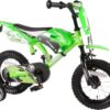 Volare Motorbike Kinderfiets - Jongens - 12 inch - Groen - 95% afgemonteerd - Afbeelding 2