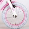 Volare Rose Kinderfiets - Meisjes - 14 inch - Roze/Wit - 95% afgemonteerd - Afbeelding 5