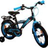 Volare Thombike Kinderfiets - Jongens - 14 inch - Zwart Blauw - Twee Handremmen - Afbeelding 3