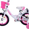 Volare Ashley Kinderfiets - Meisjes - 14 inch - Wit - Twee Handremmen - Afbeelding 8