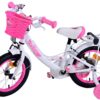 Volare Ashley Kinderfiets - Meisjes - 14 inch - Wit - Twee Handremmen - Afbeelding 9