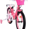 Volare Ashley Kinderfiets - Meisjes - 18 inch - Roze/Rood - Twee handremmen - Afbeelding 6