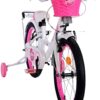 Volare Ashley Kinderfiets - Meisjes - 18 inch - Wit - Twee handremmen - Afbeelding 6