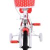 Volare Lovely Kinderfiets - Meisjes - 14 inch - Rood Wit - Twee Handremmen - Afbeelding 7