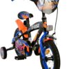 Hot Wheels Kinderfiets - Jongens - 12 inch - Zwart Oranje Blauw - Afbeelding 6