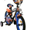 Hot Wheels Kinderfiets - Jongens - 14 inch - Zwart - Twee handremmen - Afbeelding 6