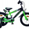 Volare Sportivo Kinderfiets - Jongens - 16 inch - Groen Zwart - Twee Handremmen