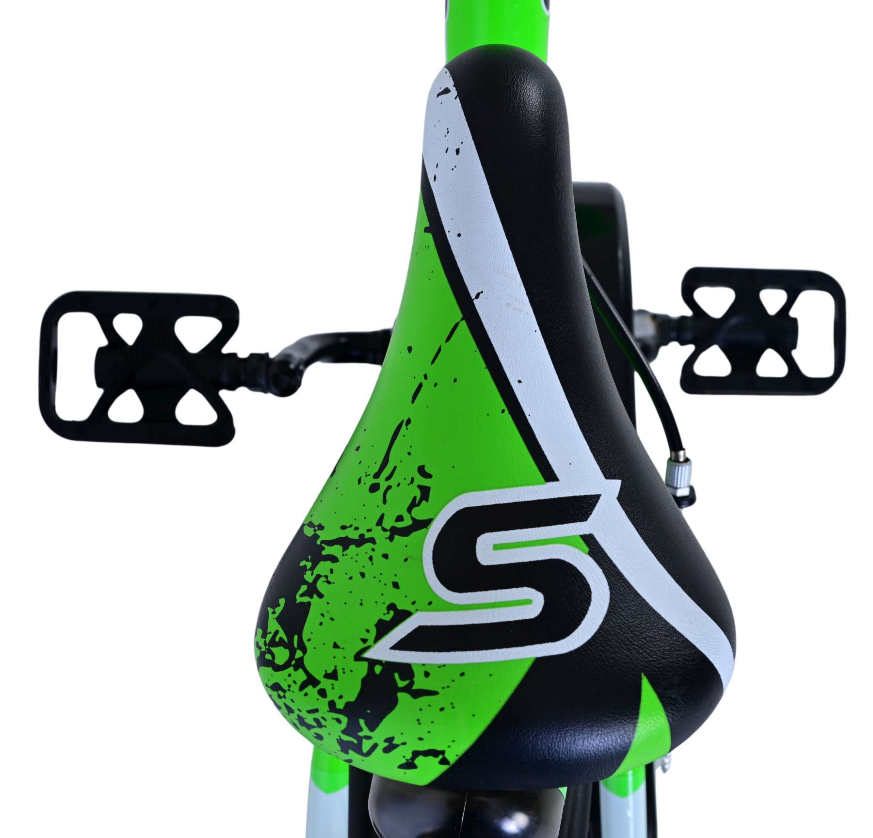 Volare Sportivo Kinderfiets - Jongens - 18 inch - Groen Zwart - Twee Handremmen - Afbeelding 4