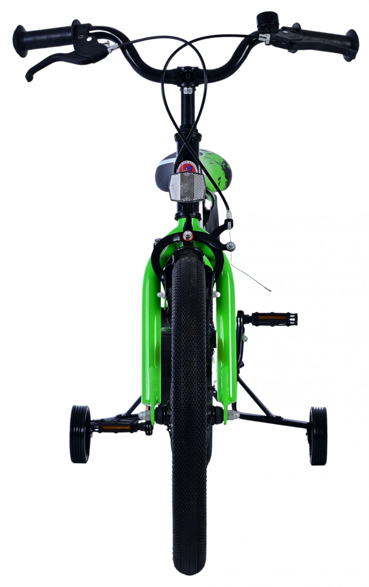 Volare Sportivo Kinderfiets - Jongens - 18 inch - Groen Zwart - Twee Handremmen - Afbeelding 6