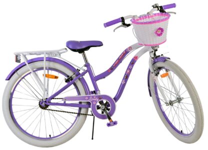 Volare Lovely kinderfiets 24 inch paars twee handremmen W1800