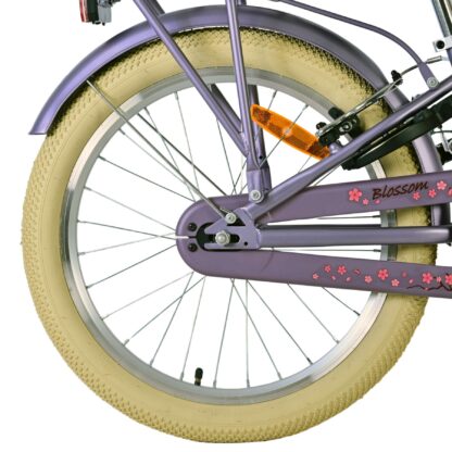 Volare Blossom Kinderfiets - Meisjes - 20 inch - Paars - Twee handremmen - Afbeelding 2