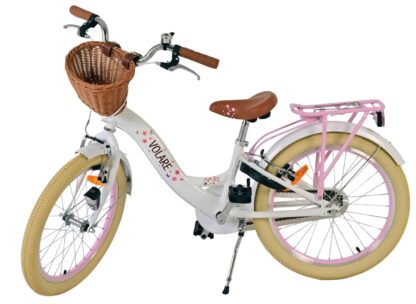 Volare Blossom Kinderfiets - Meisjes - 20 inch - Wit - Twee handremmen - Afbeelding 8