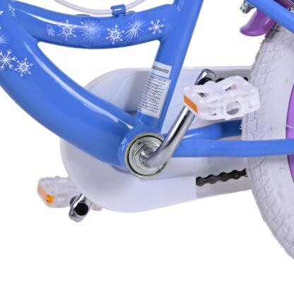 Disney Frozen 2 Kinderfiets - Meisjes - 16 inch - Blauw/Paars - Twee handremmen - Afbeelding 2