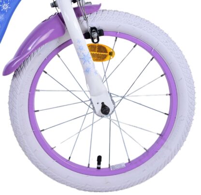 Disney Frozen 2 Kinderfiets - Meisjes - 16 inch - Blauw/Paars - Twee handremmen - Afbeelding 8