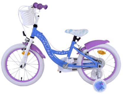 Disney Frozen 2 Kinderfiets - Meisjes - 16 inch - Blauw/Paars - Twee handremmen - Afbeelding 4