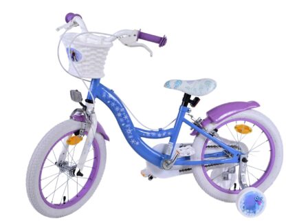 Disney Frozen 2 Kinderfiets - Meisjes - 16 inch - Blauw/Paars - Twee handremmen - Afbeelding 3