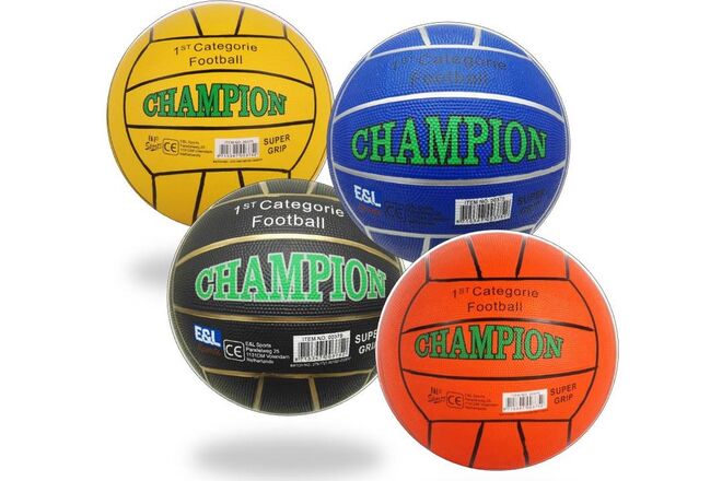 Straatvoetbal Champion - Rubber - maat 5 - 380-420 gram - Verschillende Kleuren - Assorti 1 Straatvoetbal Champion - Rubber - maat 5 - 380-420 gram - Verschillende Kleuren - Assorti