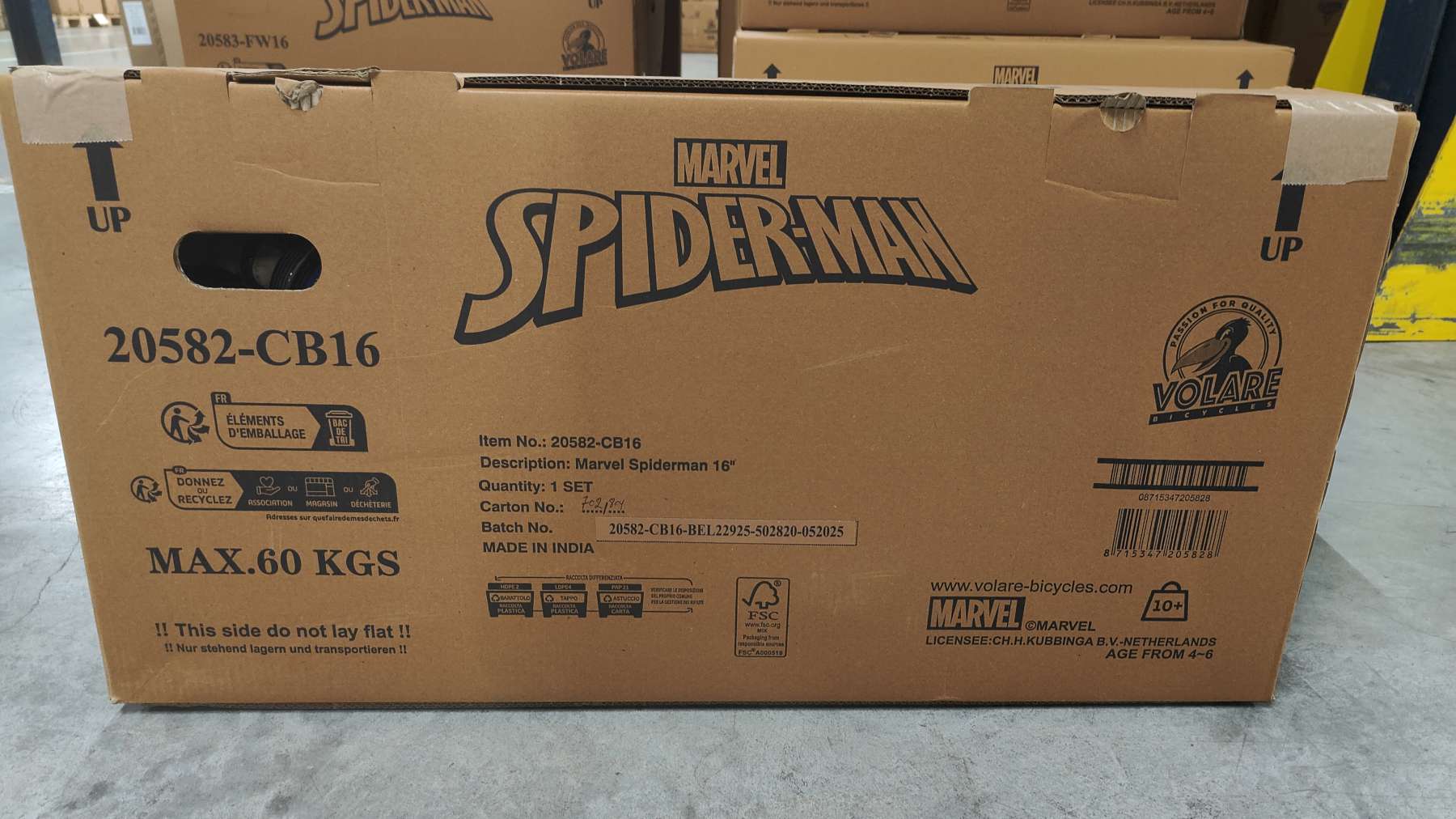 Spider-Man Kinderfiets - Jongens - 16 inch - Rood 13 Spider-Man Kinderfiets - Jongens - 16 inch - Rood - Afbeelding 13