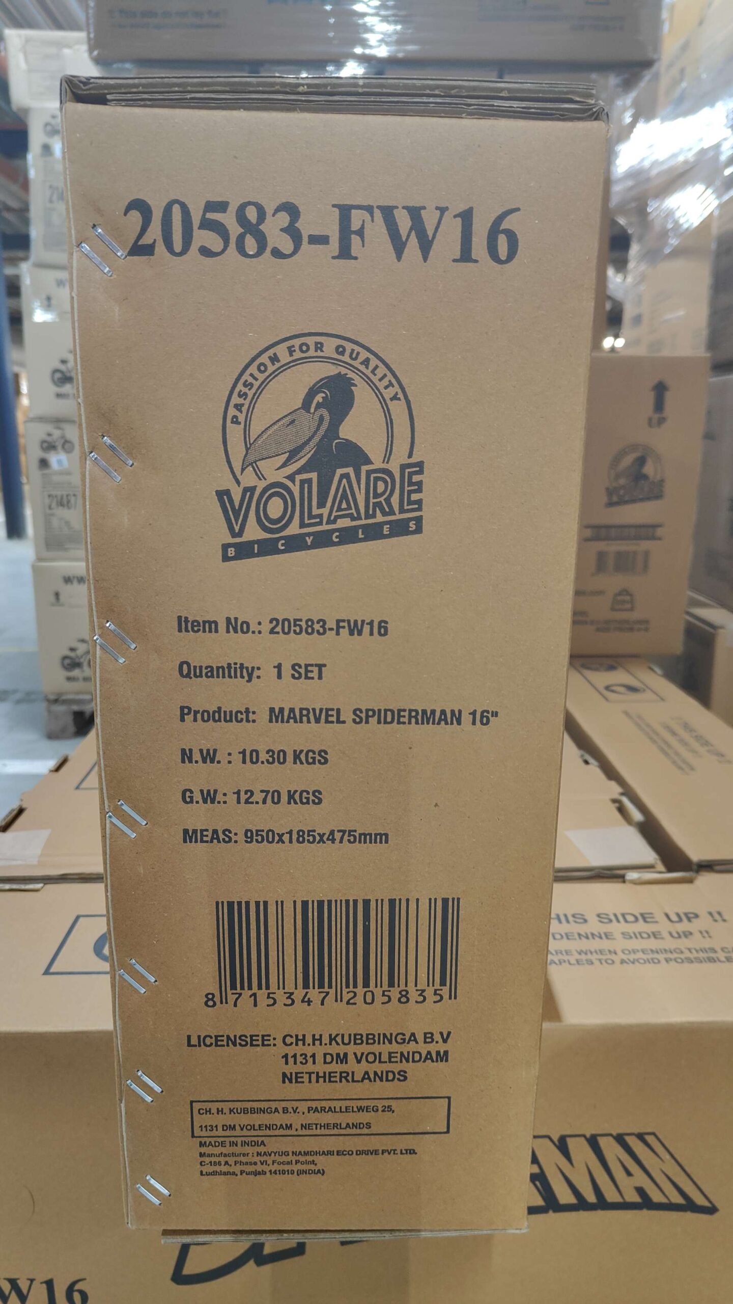 Spider-Man Kinderfiets - Jongens - 16 inch - Blauw/Rood - Twee handremmen 11 Spider-Man Kinderfiets - Jongens - 16 inch - Blauw/Rood - Twee handremmen - Afbeelding 11