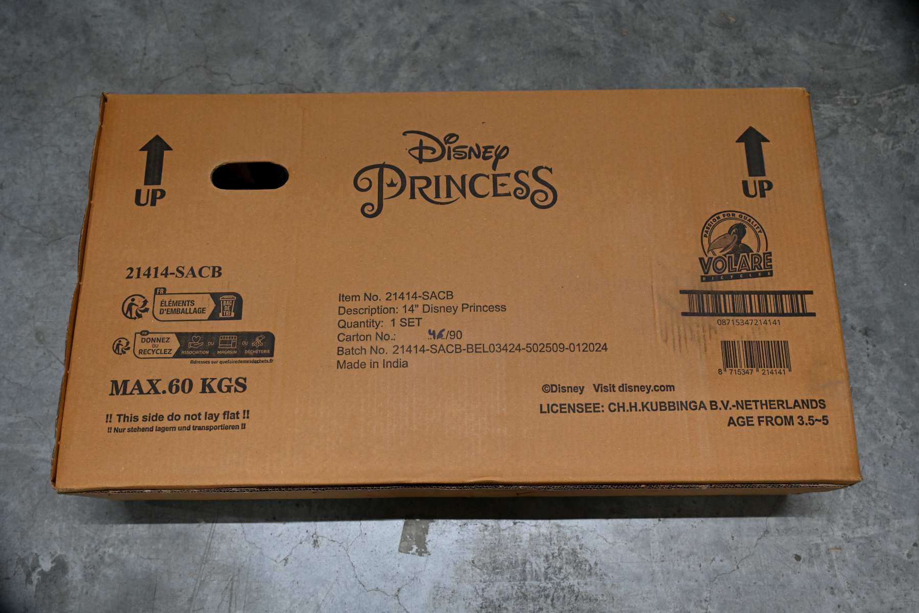 Disney Princess Kinderfiets - Meisjes - 14 inch - Roze 11 Disney Princess Kinderfiets - Meisjes - 14 inch - Roze - Afbeelding 11