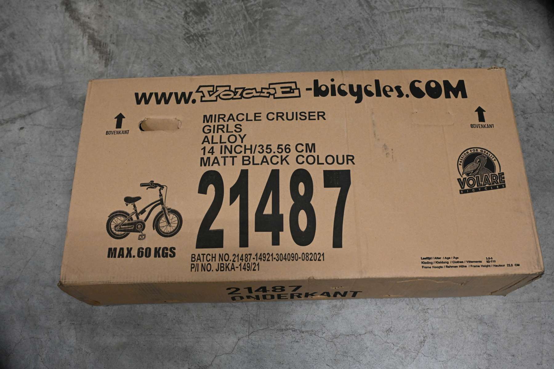 Volare Miracle Kinderfiets - Meisjes - 14 inch - Mat Zwart - Prime Collection 16 Volare Miracle Kinderfiets - Meisjes - 14 inch - Mat Zwart - Prime Collection - Afbeelding 16