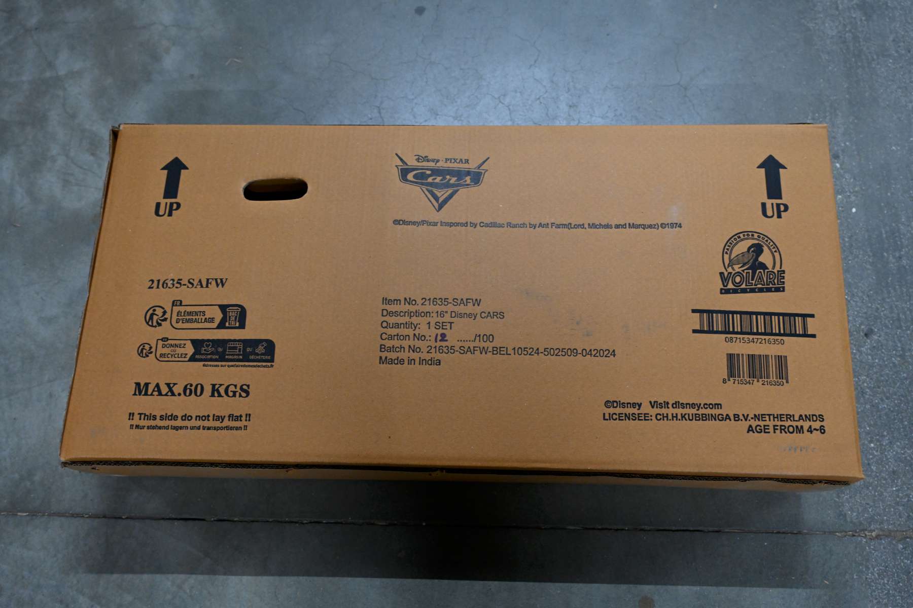 Disney Cars Kinderfiets - Jongens - 16 inch - Rood - Twee handremmen 11 Disney Cars Kinderfiets - Jongens - 16 inch - Rood - Twee handremmen - Afbeelding 11