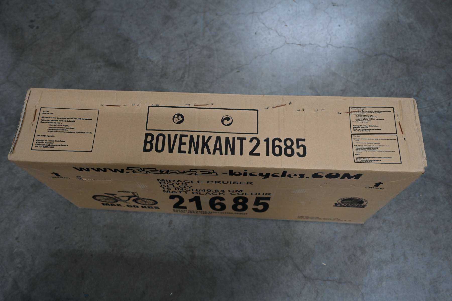 Volare Miracle Cruiser Kinderfiets - Jongens - 16 inch - Mat Zwart - Prime Collection 18 Volare Miracle Cruiser Kinderfiets - Jongens - 16 inch - Mat Zwart - Prime Collection - Afbeelding 18