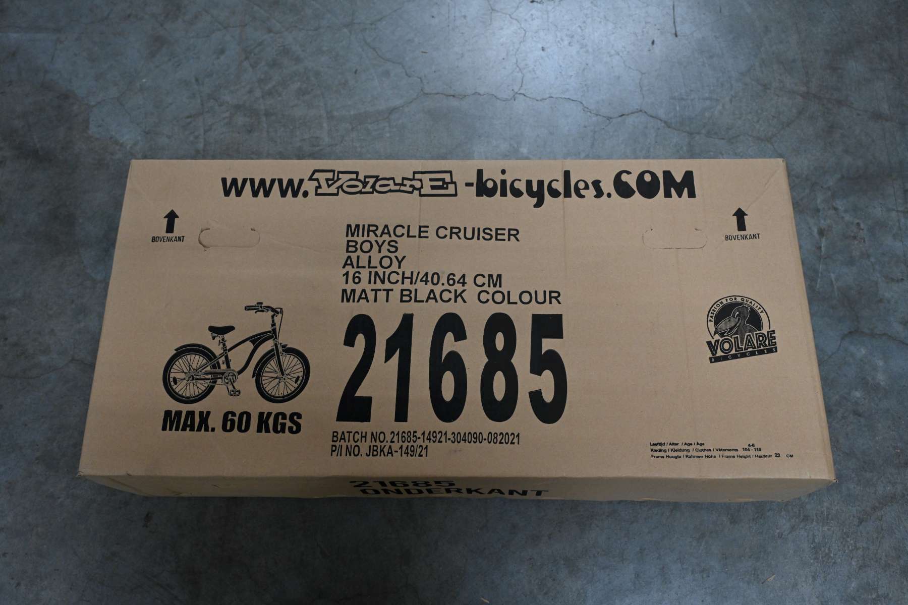 Volare Miracle Cruiser Kinderfiets - Jongens - 16 inch - Mat Zwart - Prime Collection 16 Volare Miracle Cruiser Kinderfiets - Jongens - 16 inch - Mat Zwart - Prime Collection - Afbeelding 16