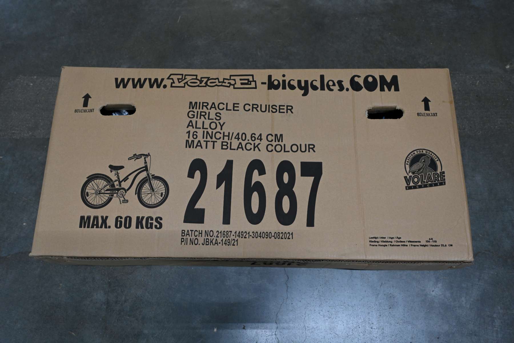 Volare Miracle Cruiser Kinderfiets - Meisjes- 16 inch - Mat Zwart - Prime Collection 16 Volare Miracle Cruiser Kinderfiets - Meisjes- 16 inch - Mat Zwart - Prime Collection - Afbeelding 16