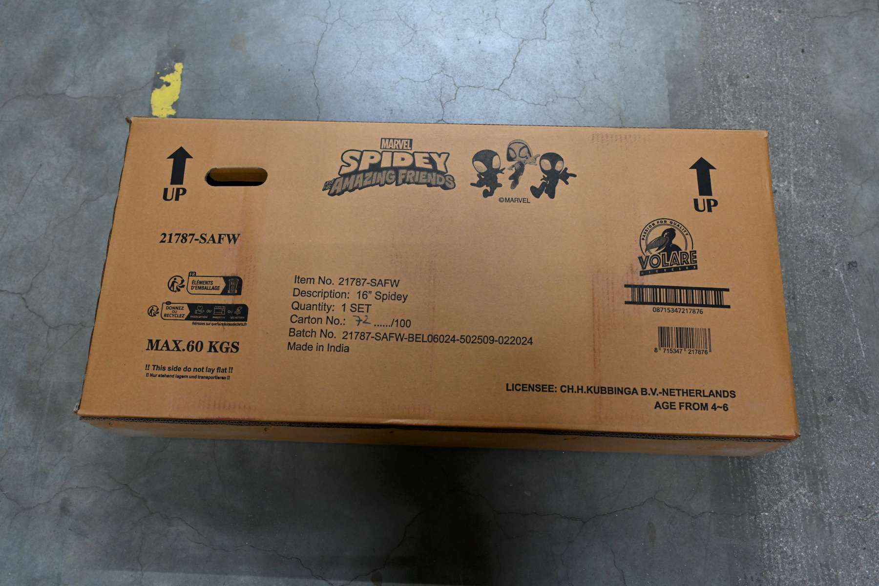 Spidey Kinderfiets - Jongens - 16 inch - Blauw - Twee handremmen 11 Spidey Kinderfiets - Jongens - 16 inch - Blauw - Twee handremmen - Afbeelding 11