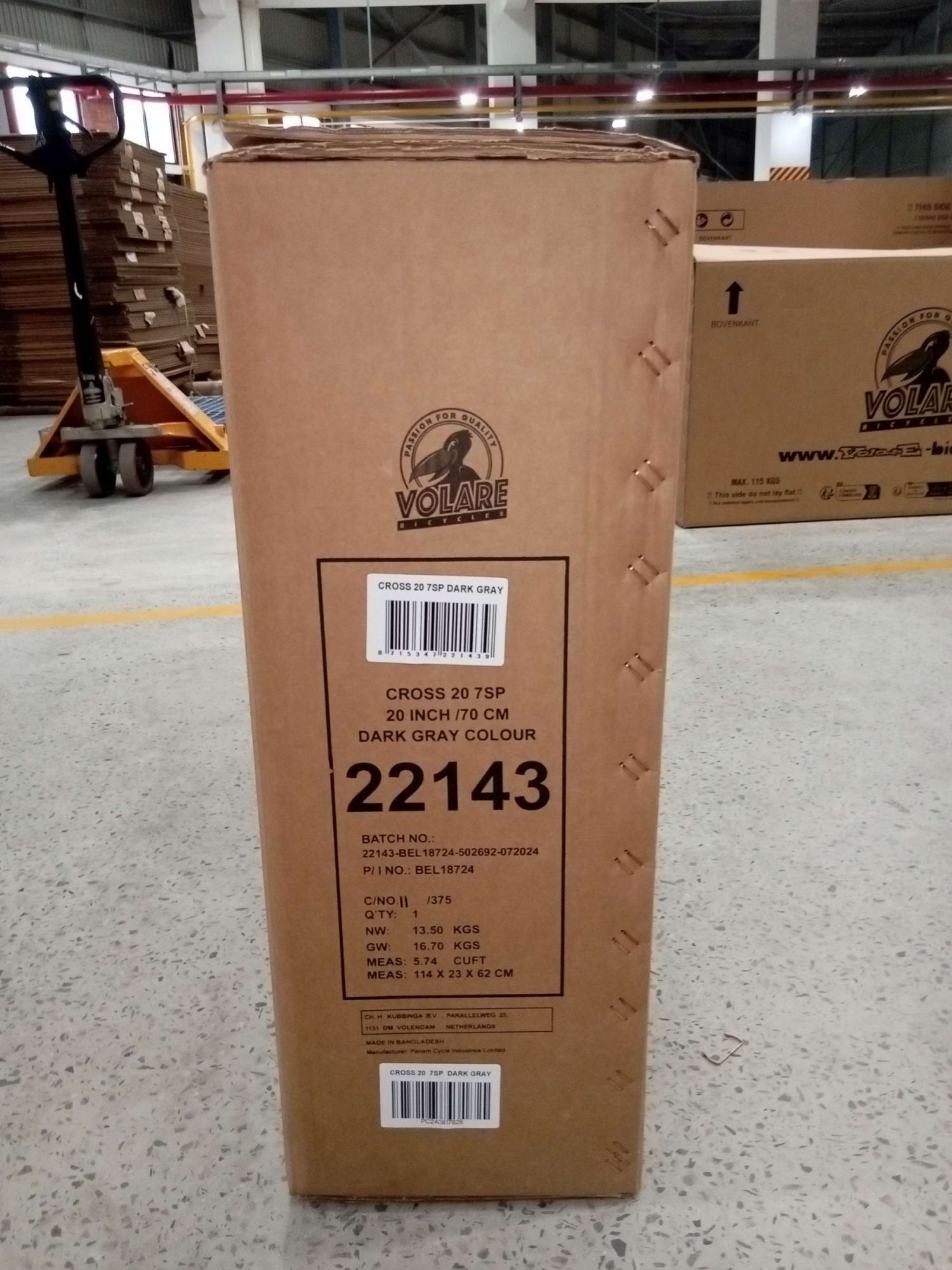 Volare Cross Kinderfiets - Jongens - 20 inch - Grijs - 6 versnellingen 21 Volare Cross Kinderfiets - Jongens - 20 inch - Grijs - 6 versnellingen - Afbeelding 21