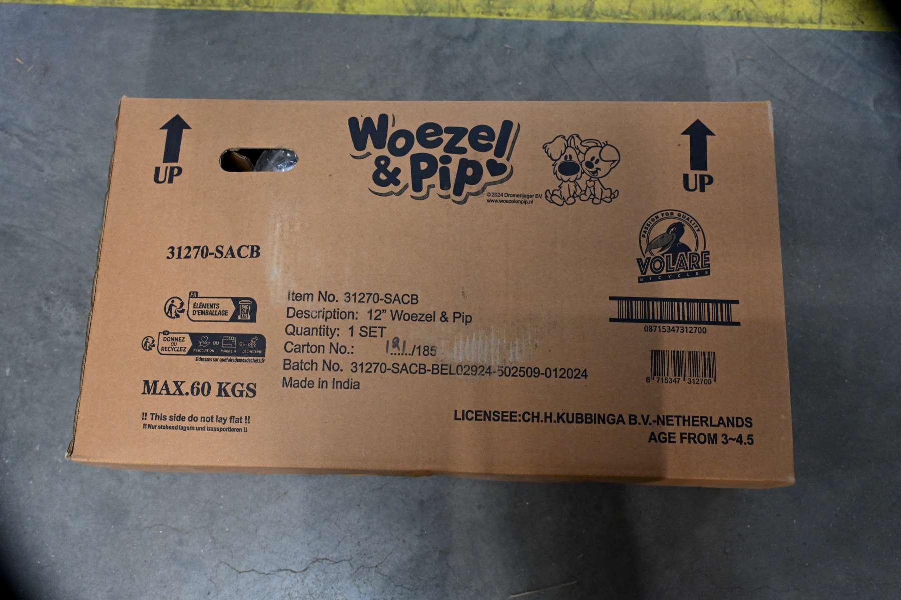 Woezel & Pip Kinderfiets - Meisjes - 12 inch - Roze 13 Woezel & Pip Kinderfiets - Meisjes - 12 inch - Roze - Afbeelding 13