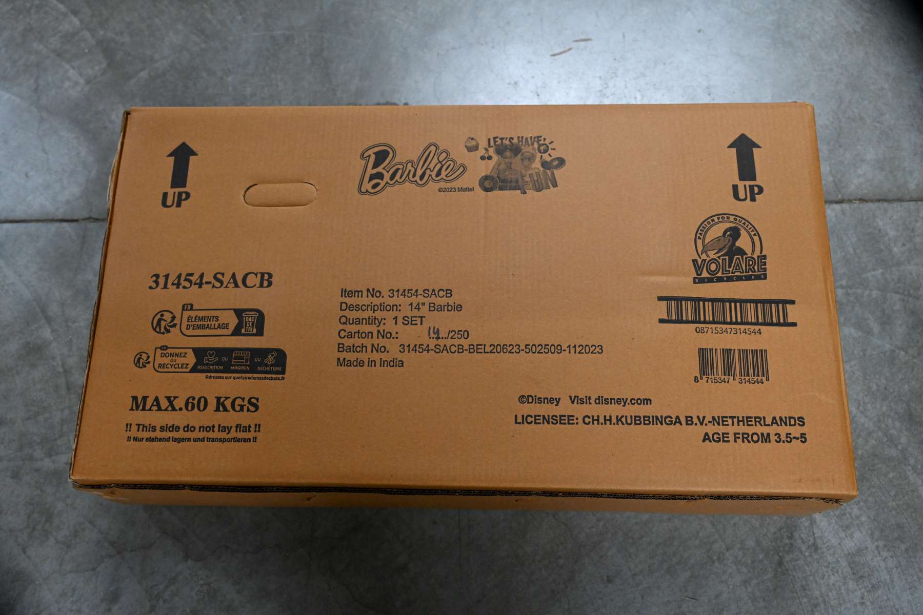 Barbie Kinderfiets - Meisjes - 14 inch - Roze 11 Barbie Kinderfiets - Meisjes - 14 inch - Roze - Afbeelding 11