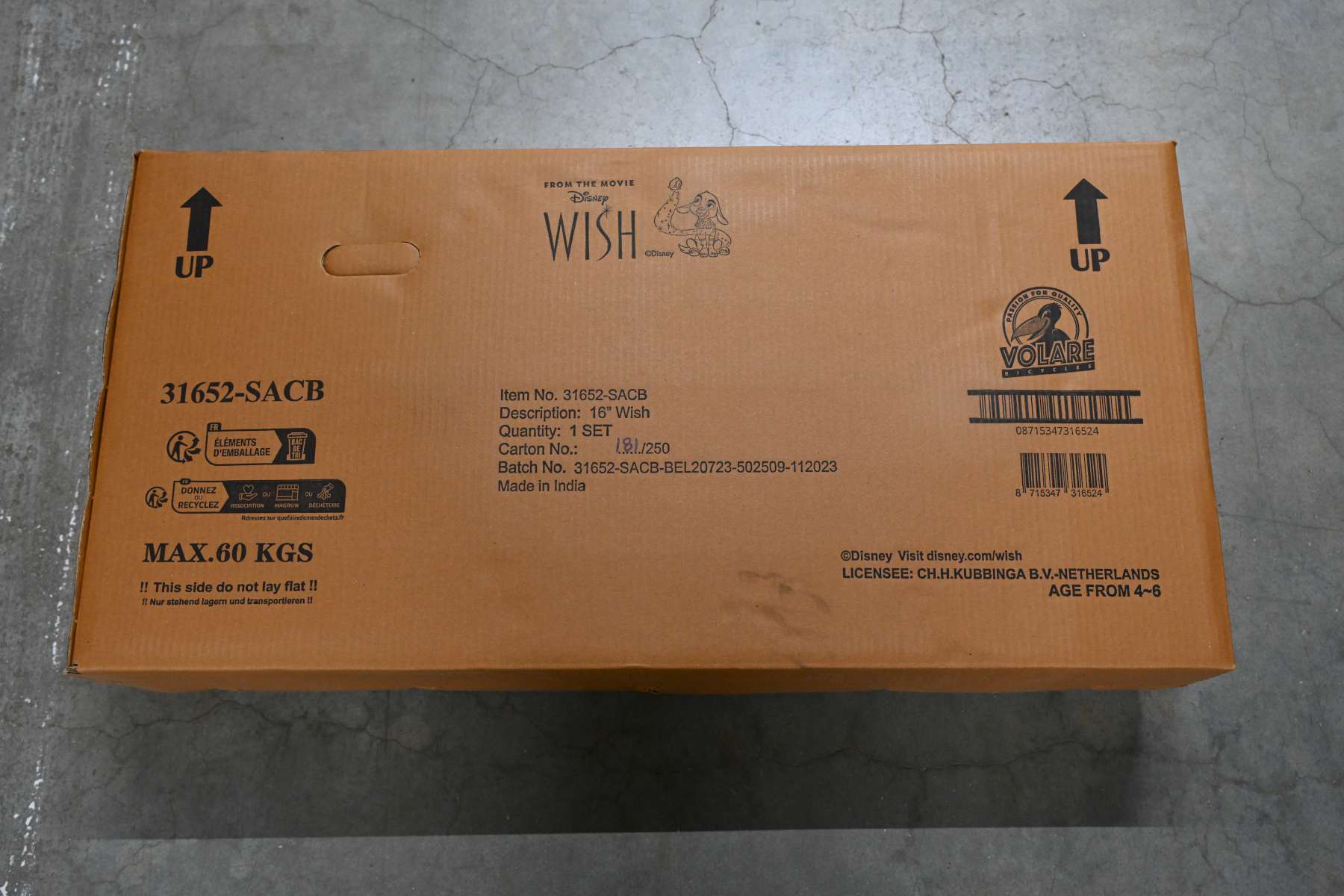 Disney Wish Kinderfiets - Meisjes - 16 inch - Paars 11 Disney Wish Kinderfiets - Meisjes - 16 inch - Paars - Afbeelding 11