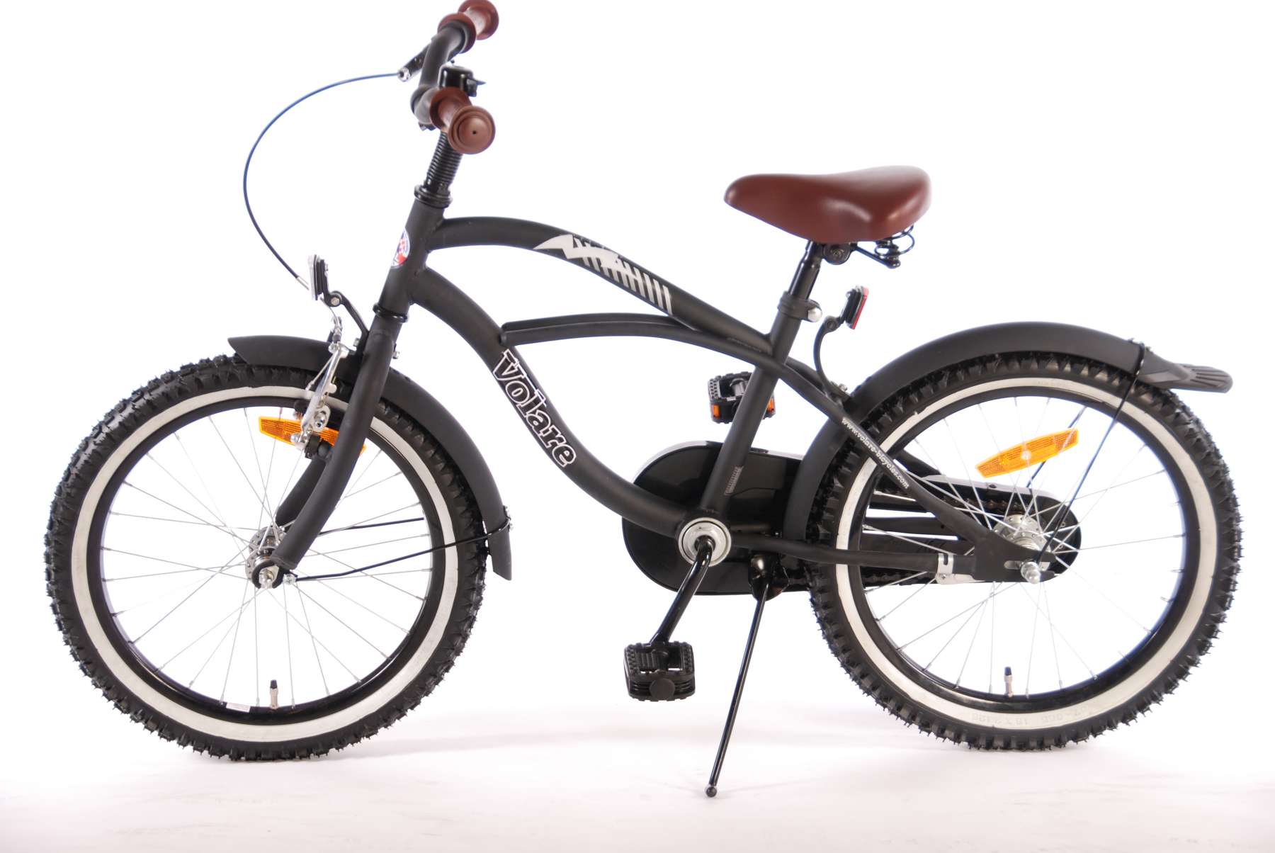 Volare Black Cruiser Kinderfiets - Jongens - 18 inch - Zwart - 95% afgemonteerd 11 Volare Black Cruiser Kinderfiets - Jongens - 18 inch - Zwart - 95% afgemonteerd - Afbeelding 11