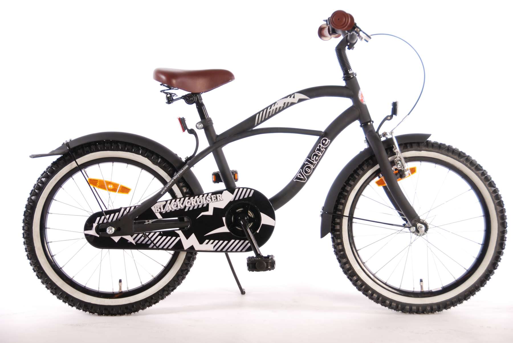 Volare Black Cruiser Kinderfiets - Jongens - 18 inch - Zwart - 95% afgemonteerd 3 Volare Black Cruiser Kinderfiets - Jongens - 18 inch - Zwart - 95% afgemonteerd - Afbeelding 3