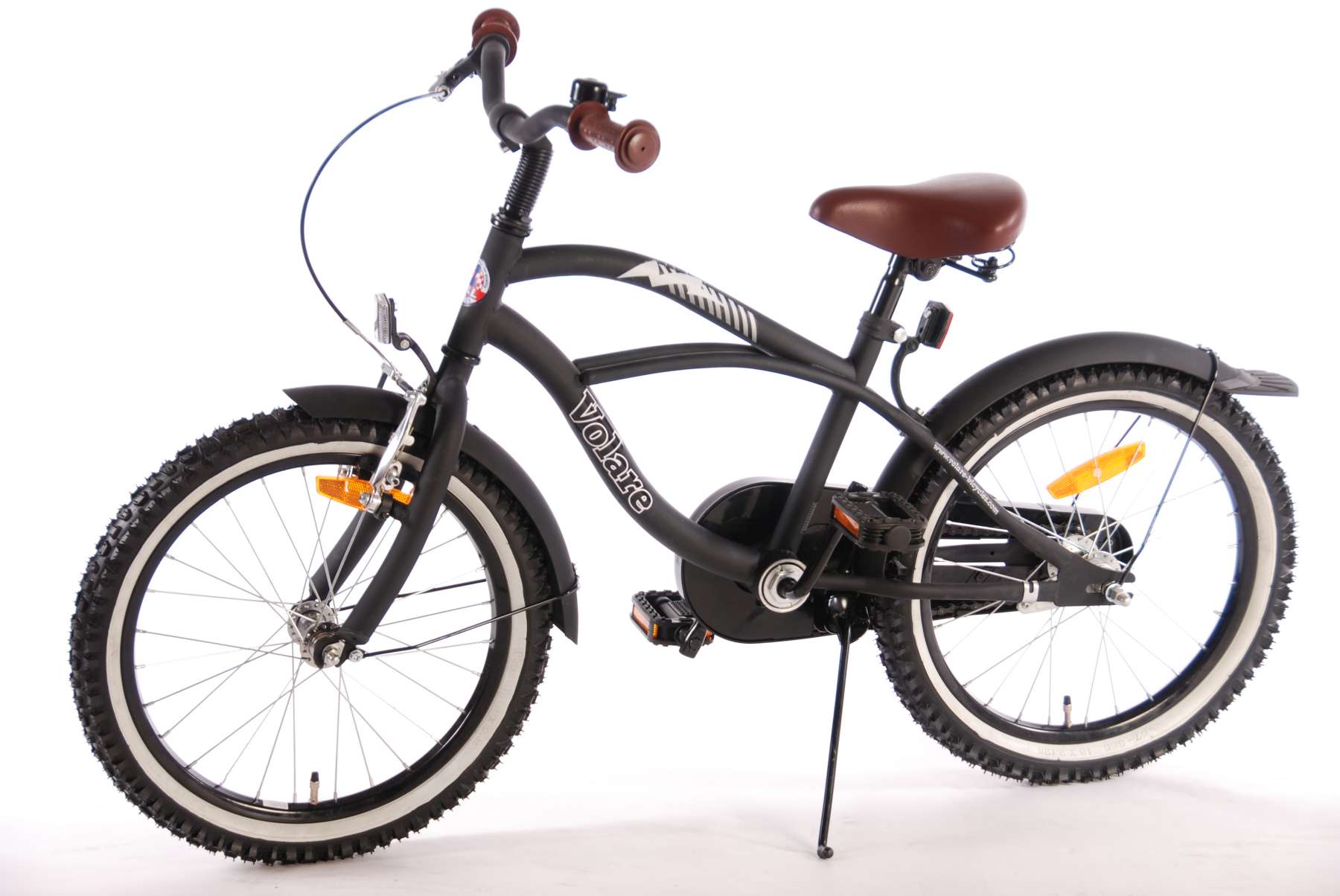Volare Black Cruiser Kinderfiets - Jongens - 18 inch - Zwart - 95% afgemonteerd 10 Volare Black Cruiser Kinderfiets - Jongens - 18 inch - Zwart - 95% afgemonteerd - Afbeelding 10
