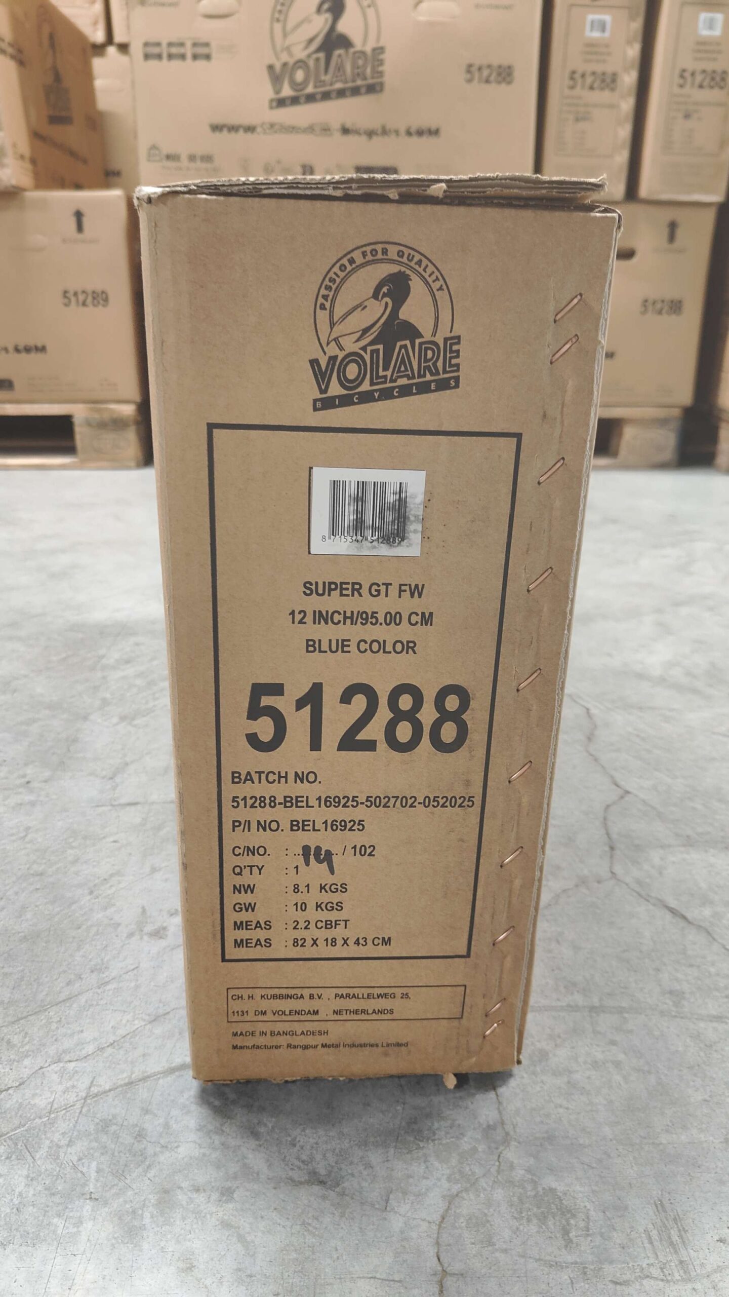 Volare Super GT Kinderfiets - Jongens - 12 inch - Blauw - Twee handremmen 11 Volare Super GT Kinderfiets - Jongens - 12 inch - Blauw - Twee handremmen - Afbeelding 11