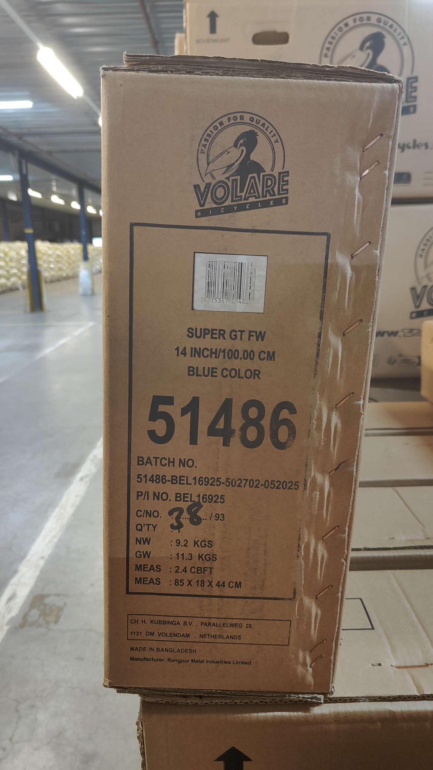 Volare Super GT Kinderfiets - Jongens - 14 inch - Blauw - Twee handremmen 11 Volare Super GT Kinderfiets - Jongens - 14 inch - Blauw - Twee handremmen - Afbeelding 11