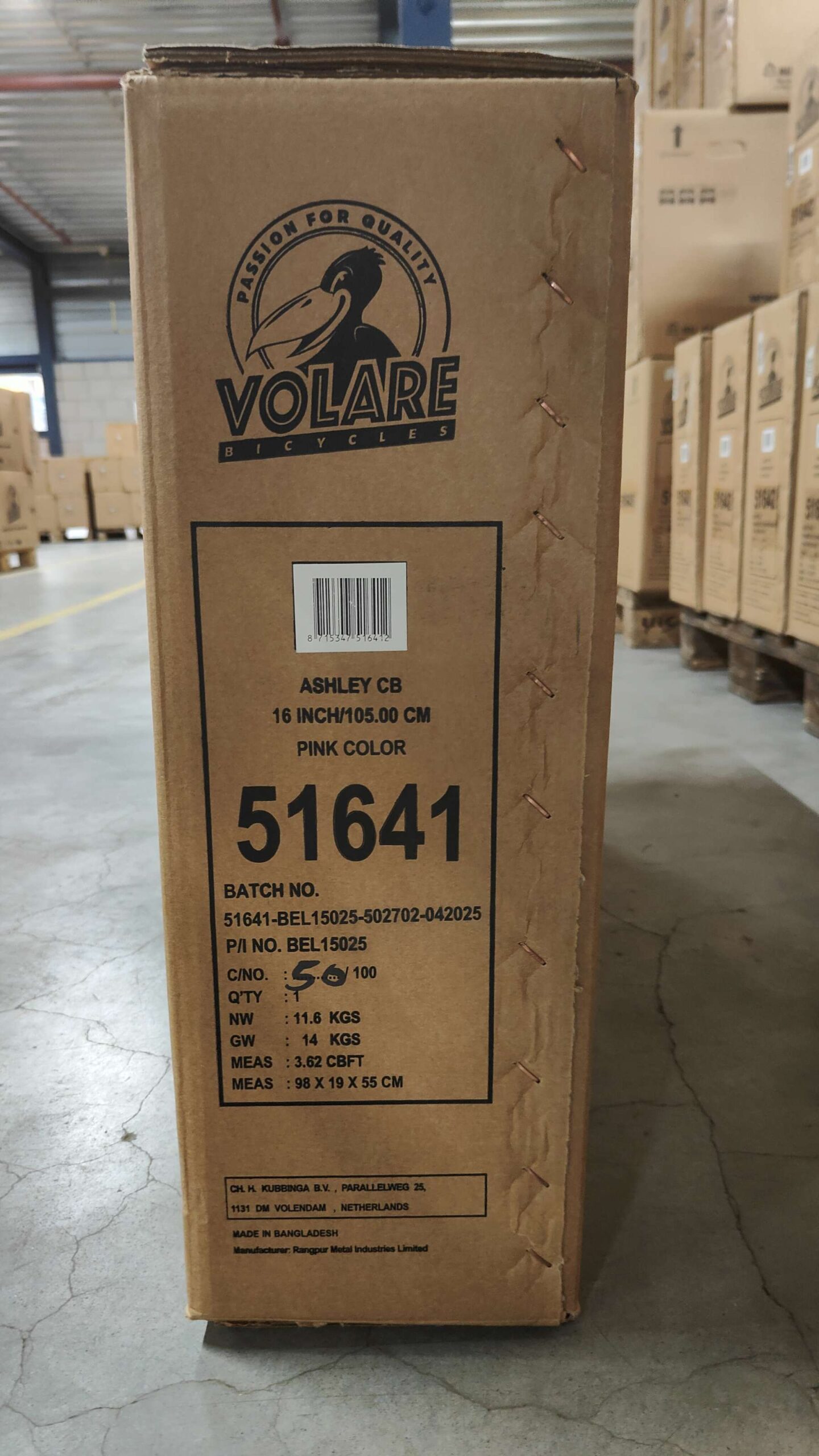 Volare Ashley Kinderfiets - Meisjes - 16 inch - Roze 11 Volare Ashley Kinderfiets - Meisjes - 16 inch - Roze - Afbeelding 11