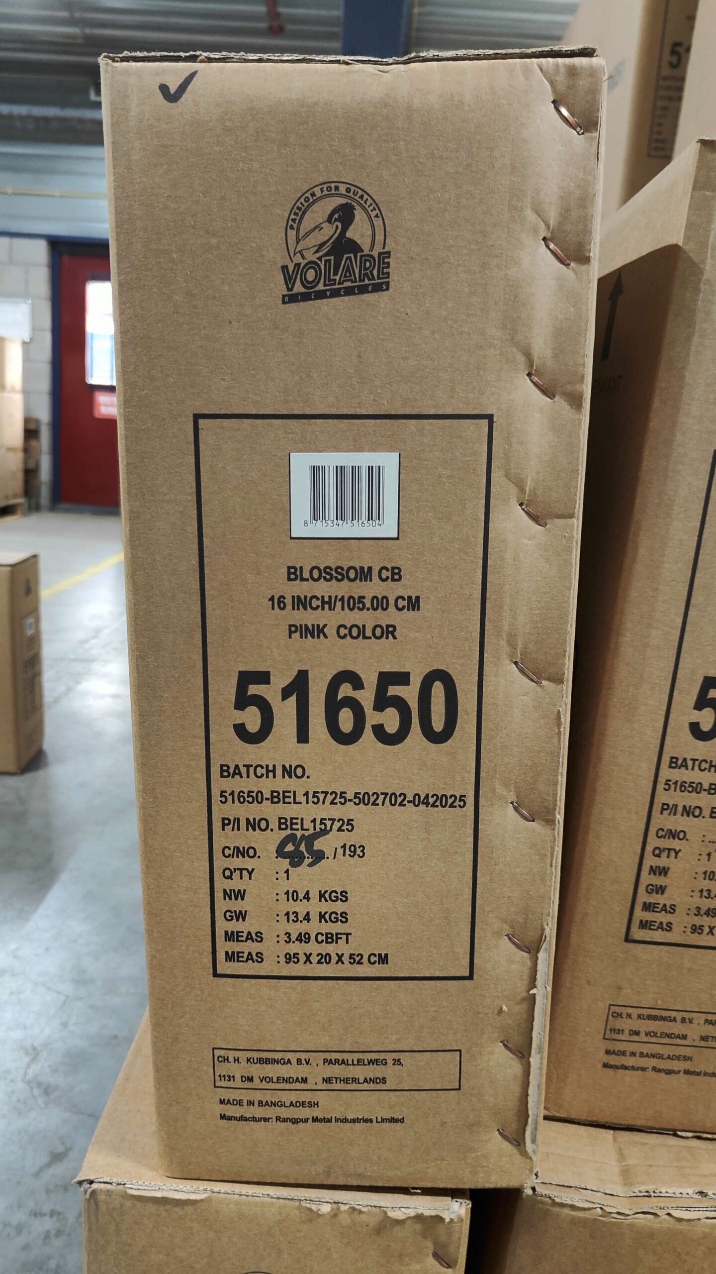 Volare Blossom Kinderfiets - Meisjes - 16 inch - Roze 11 Volare Blossom Kinderfiets - Meisjes - 16 inch - Roze - Afbeelding 11