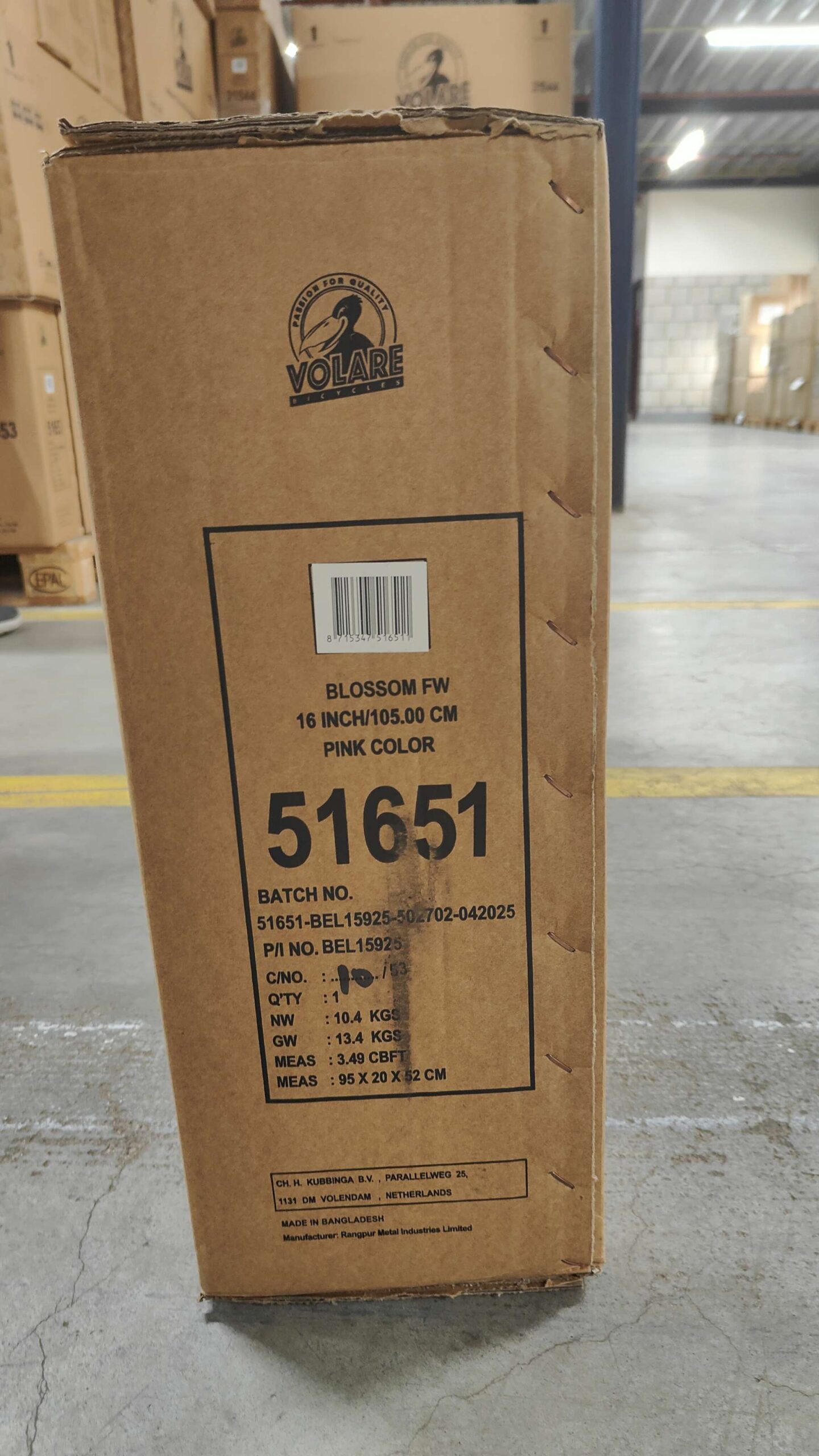 Volare Blossom Kinderfiets - Meisjes - 16 inch - Roze - Twee Handremmen 11 Volare Blossom Kinderfiets - Meisjes - 16 inch - Roze - Twee Handremmen - Afbeelding 11