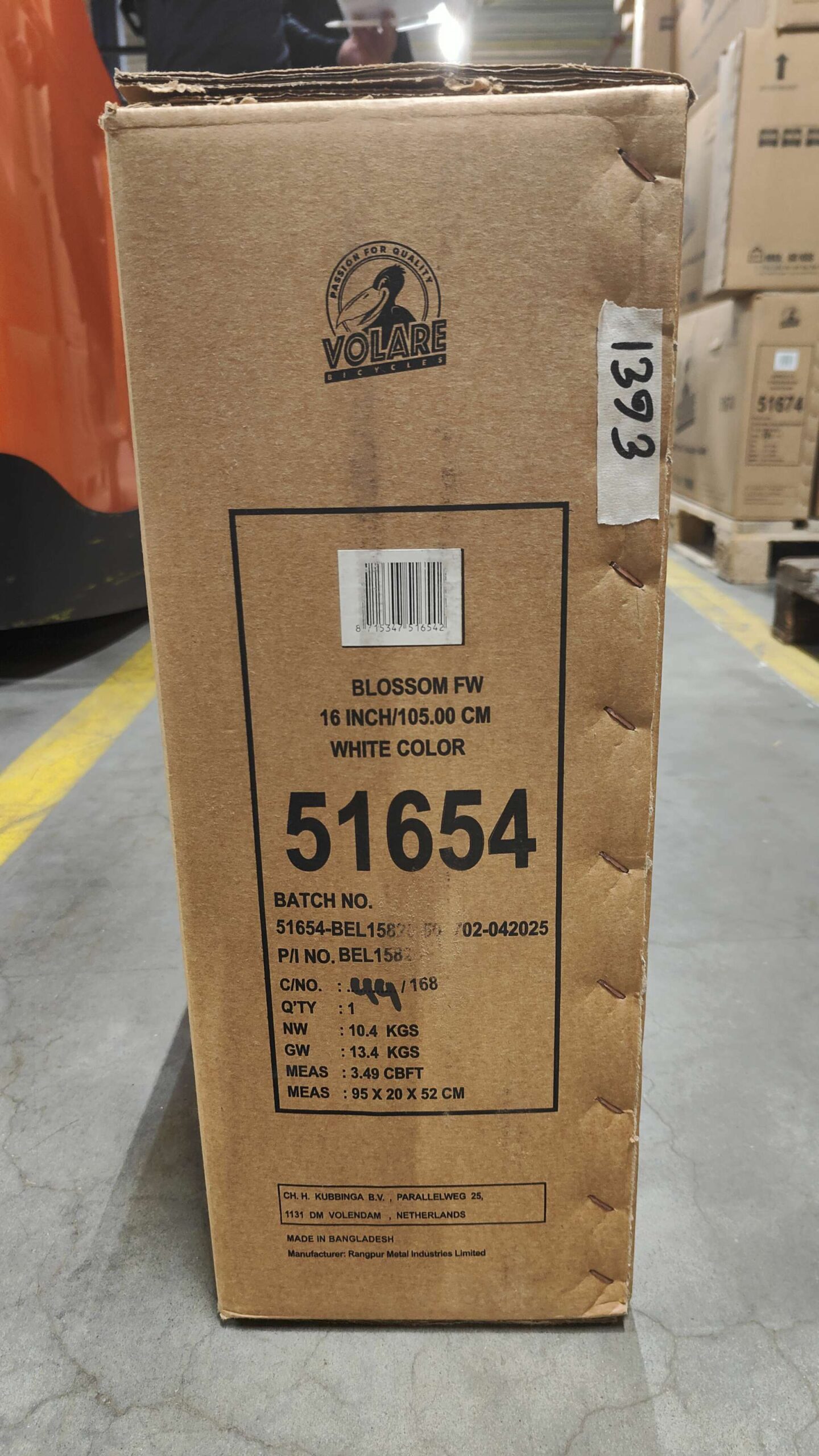 Volare Blossom Kinderfiets - Meisjes - 16 inch - Wit - Twee Handremmen 11 Volare Blossom Kinderfiets - Meisjes - 16 inch - Wit - Twee Handremmen - Afbeelding 11