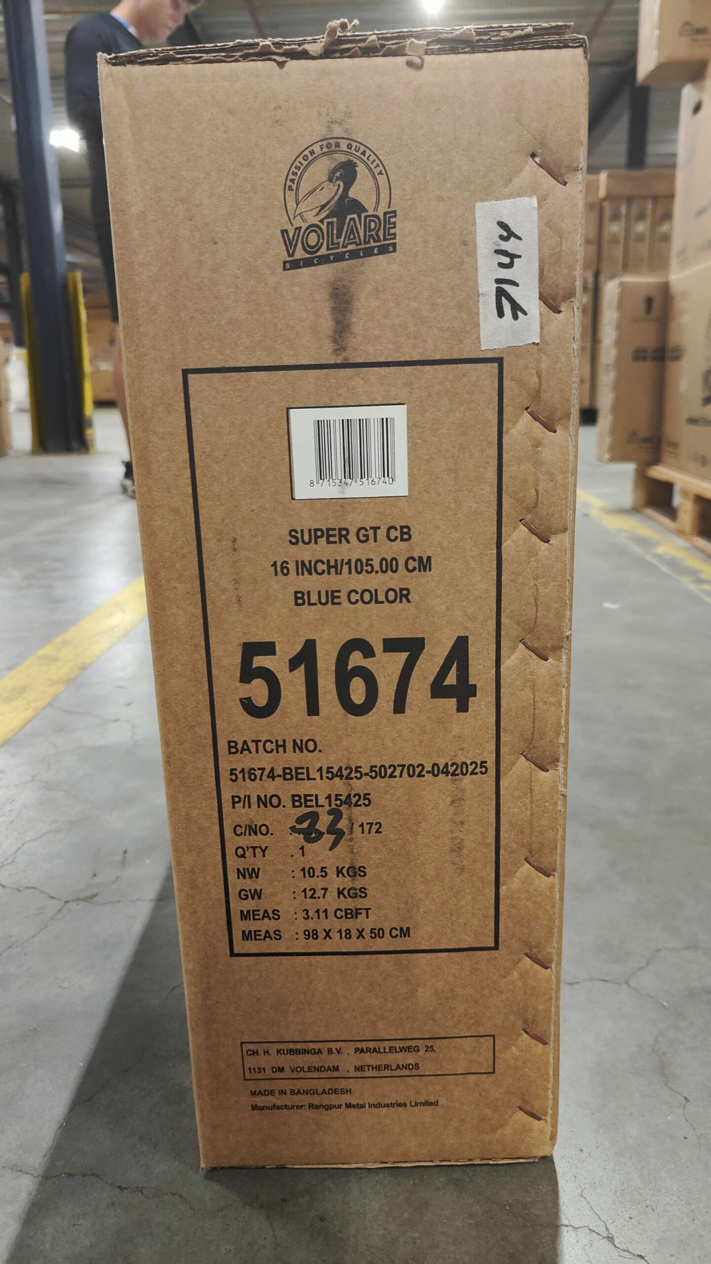 Volare Super GT Kinderfiets - Jongens - 16 inch - Blauw 11 Volare Super GT Kinderfiets - Jongens - 16 inch - Blauw - Afbeelding 11