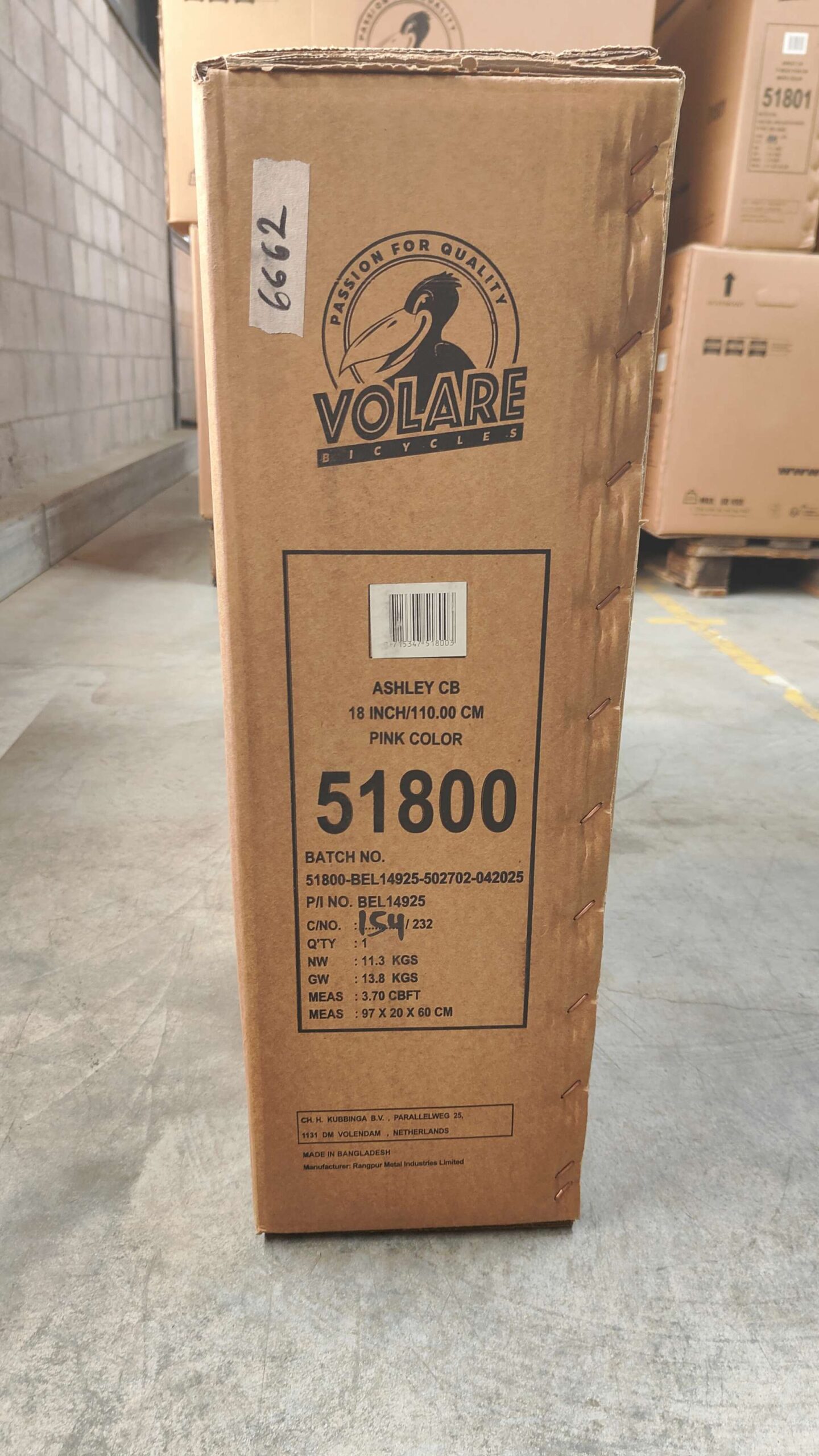 Volare Ashley Kinderfiets - Meisjes - 18 inch - Roze 11 Volare Ashley Kinderfiets - Meisjes - 18 inch - Roze - Afbeelding 11